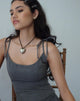 Imagen de Kiona Corset Top en Carbón