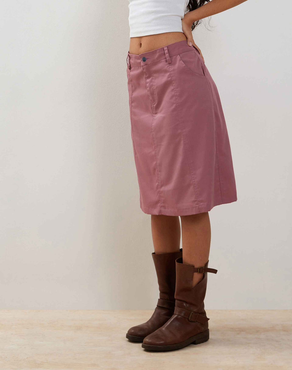 Kyst Cargo Falda Midi en Malva
