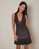 Imagen de Mini Vestido Lanai en Micro Polka Marrón