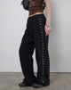 Imagen de Lark Loose Fit Joggers en negro con tachuelas