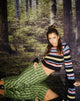 imagen de la falda Lassie Midi en verde margarita ondulado