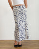 imagen de Latika Skirt en Grunge Floral Flock Cream