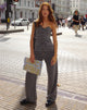 imagen de MOTEL X JACQUIE Lavan Corset Top en Charcoal
