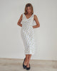 Imagen del vestido Lavisha Midi Dress in Funshine Floral Off White