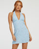 Imagen de Leana Mini Dress in Ditsy Rose Blue