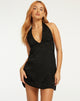 imagen de Leana Mini Dress in Satin Rose Black