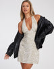 imagen de Leana Mini Dress in Tonal Zebra
