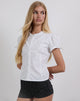Imagen de Legra Camisa de popelina blanca con cuello de volante