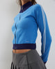 Imagen de Lennon Zip Up Jacket in Blue with White Stripe