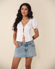 Imagen de Lias Blusa de manga abullonada en blanco