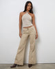 Imagen de Lintira Slim Leg Trouser en sarga Sand