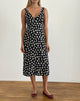 Imagen del vestido Lisheva Midi Dress in Grunge Daisy Negro