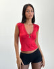 Imagen de Livina Top de encaje de punto Slinky Rojo