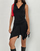 Imagen de Lizella Hem Mini Dress in Cupro Negro