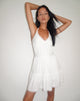 Imagen de Londyn Mini Vestido Halter en Blanco roto