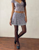 imagen de la minifalda Friska en Botanist Flock morado