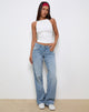 Imagen de Low Rise Parallel Jeans In Bright Blue Used