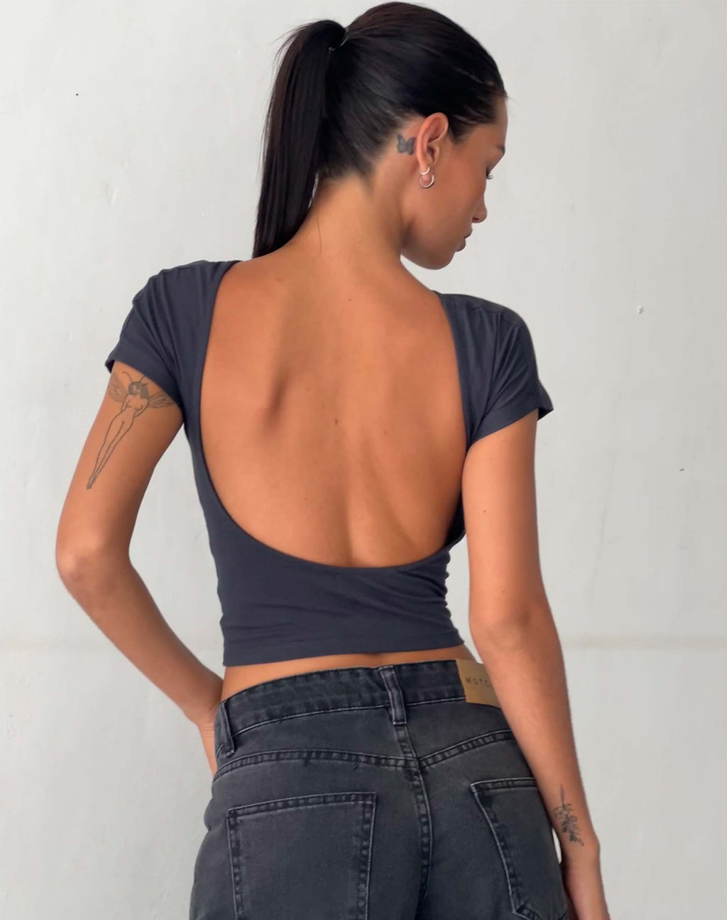 Xiwang Crop Top en Ocean Storm