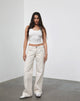 Imagen de Low Rise Parallel Jeans en Off White