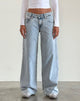 Imagen de Low Rise Roomy Jeans in 80's Light Wash Blue
