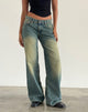 Imagen de Roomy Extra Wide Low Rise Jean en color Mid Used Green