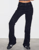 Imagen de Low Rise Bootleg Jeans en Cord Negro