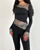 Imagen de Lucca Top De Encaje Estampado Leopardo