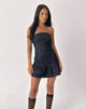 Imagen del minivestido Luminis en denim oscuro índigo