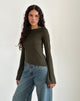 Imagen de Lunica Top en tejido Jersey Oliva