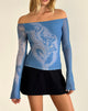 imagen de Lutana Top en Lumen Mesh Azul