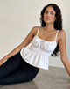 imagen de Lyncia Tie Front Cami Top en Off White