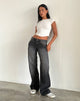 Imagen de Low Rise Parallel Jeans en Grey Used Bleach