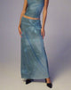 Imagen de Nola Maxi Falda en Lumen Floral Azul