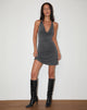 Imagen de Malora Cowl Mini Dress in Charcoal