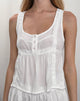 Imagen de la blusa con cuello redondo de arce en marfil