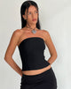 Imagen de Maribaya Longline Corset Top in Black