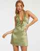 imagen de Maruko Mini Dress in Satin Olive