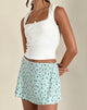 imagen de la minifalda Mckenna en Pretty Petal Green