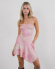 Imagen del vestido Melanie Midi en Slinky Orchid Petals Rosa