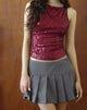 Imagen de Miriam Top en Drape Sequin Granate
