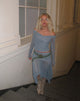 Imagen de Nauri Mesh Bardot Top en Gris Azulado