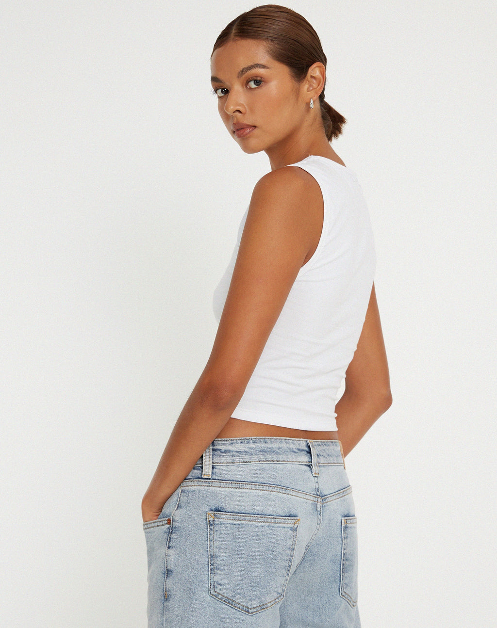 Monlo Vest Top Blanco