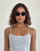 Imagen de las gafas de sol Mydas Oval en plata opaca