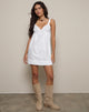 Imagen de Melda Tea Mini Dress in Poplin White