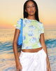 imagen de MOTEL X BARBARA Tika Top en Neon Brushstroke Floral