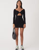 imagen de Motel X Olivia Neill Sadia Mini Dress in Crepe Black