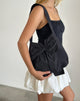 Imagen del bolso Nagi en negro con lazo negro