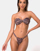 Imagen de la braguita de bikini Nakeela en leopardo mágico