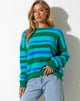 imagen de Namari Jumper en Fluffy Yarn Turquoise