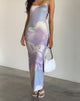 Imagen del vestido Norila Cami Maxi Dress in Slinky Orchid Petals Lilac